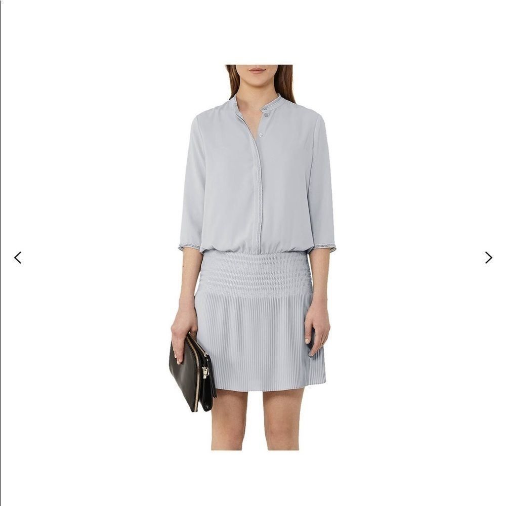 🆕 Reiss Bergamo 8 NWT smocking dress fern